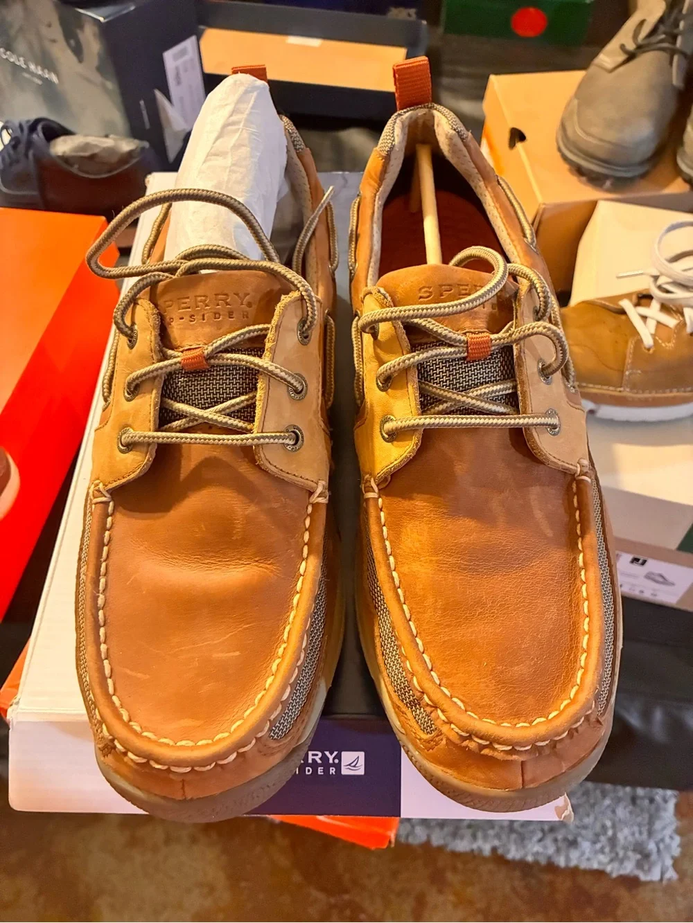 Sperry Men’s Boat Shoe in Tan
